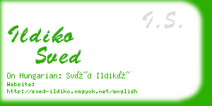 ildiko sved business card